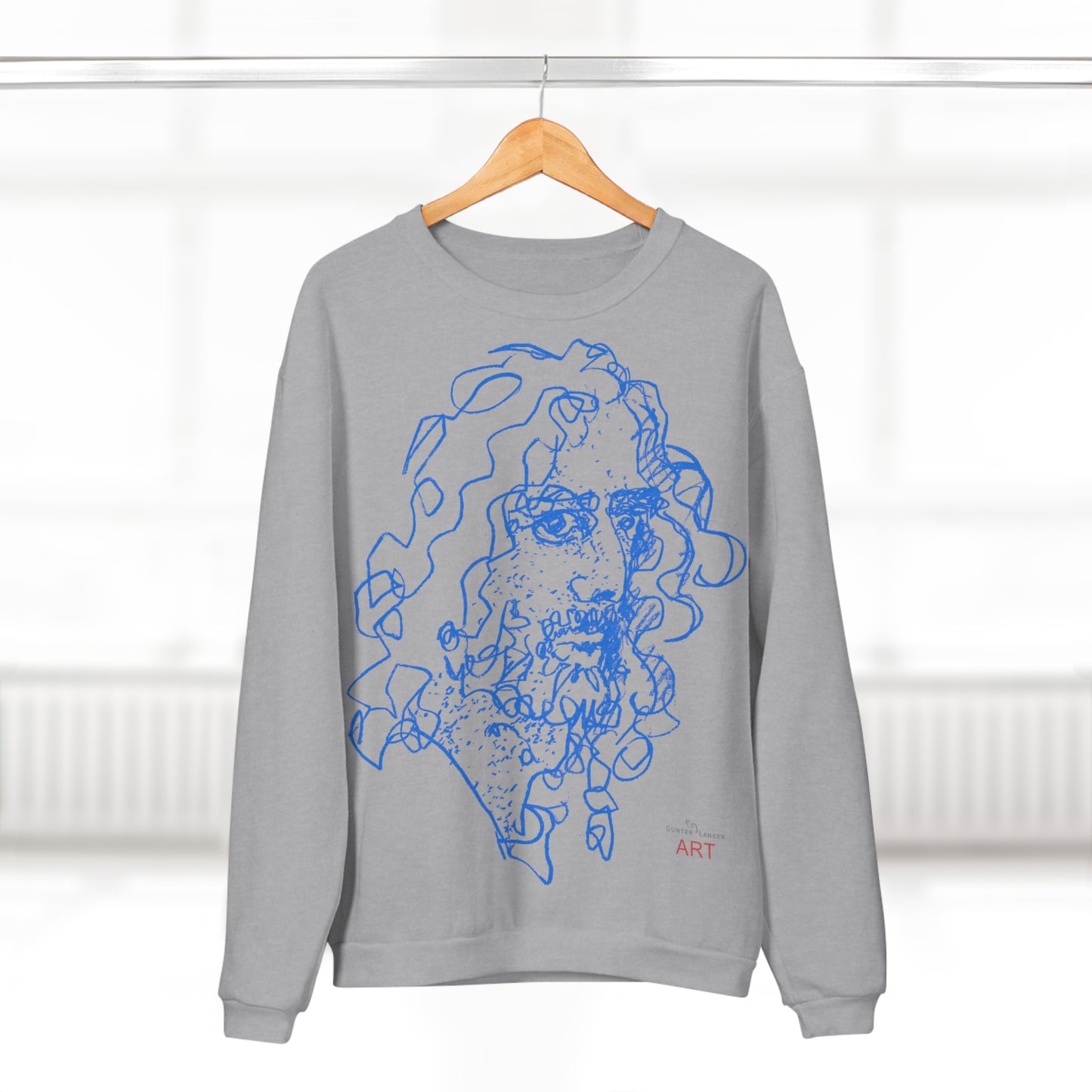 Unisex Crew Neck Sweatshirt (EU) - Motiv Montenegro (blau) & Montenegro (rot)