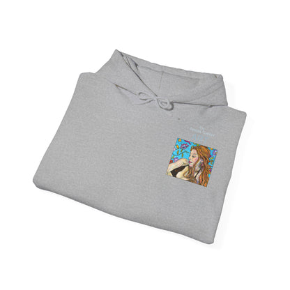 Unisex Heavy Blend™ Hooded Sweatshirt - Motiv: Front Ida, (Ausschnitt H 8,5 cm) & Rückseite Ida, H 42,5 cm