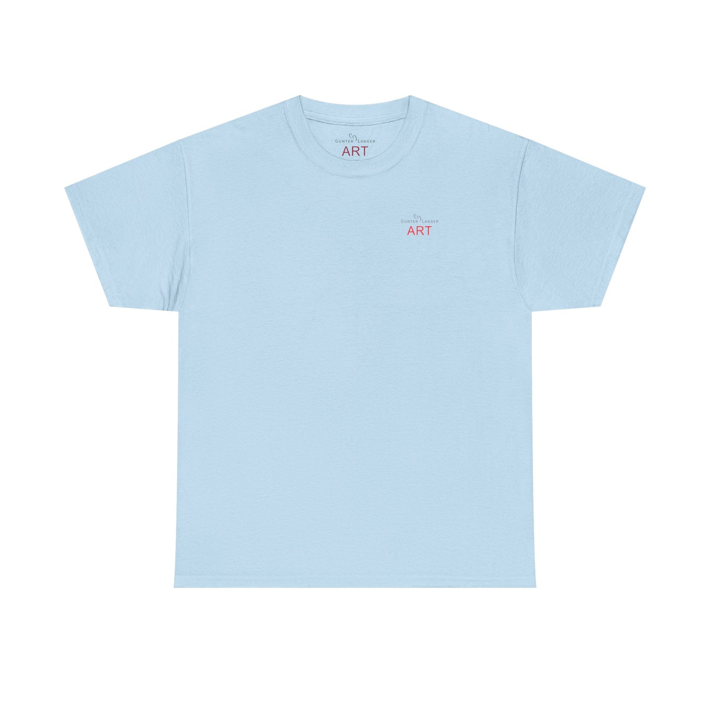 Unisex Heavy Cotton Tee - Motiv: Front Logo & Rückseite Lina, Neck Label