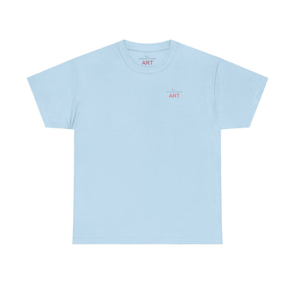 Unisex Heavy Cotton Tee - Motiv: Front Logo & Rückseite Lina, Neck Label