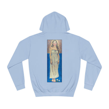 Unisex College Hoodie - Motiv: Front Marie (Ausschnitt) & Rückseite Marie