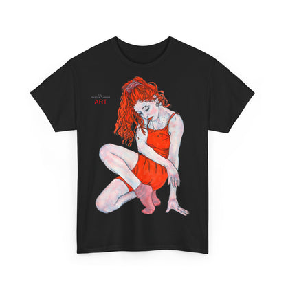 Unisex Heavy Cotton Tee - Motiv: Front Julia,  H 47 cm