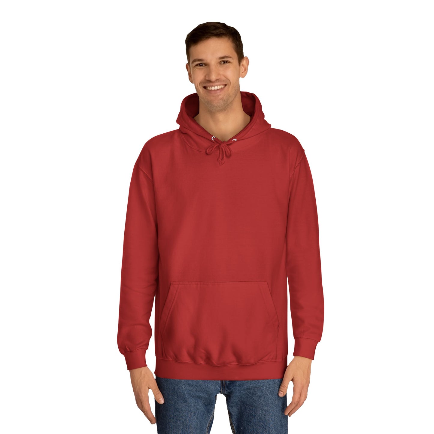 Unisex College Hoodie - Motiv: Rückseite Bei dir (gerahmt), H 49 cm