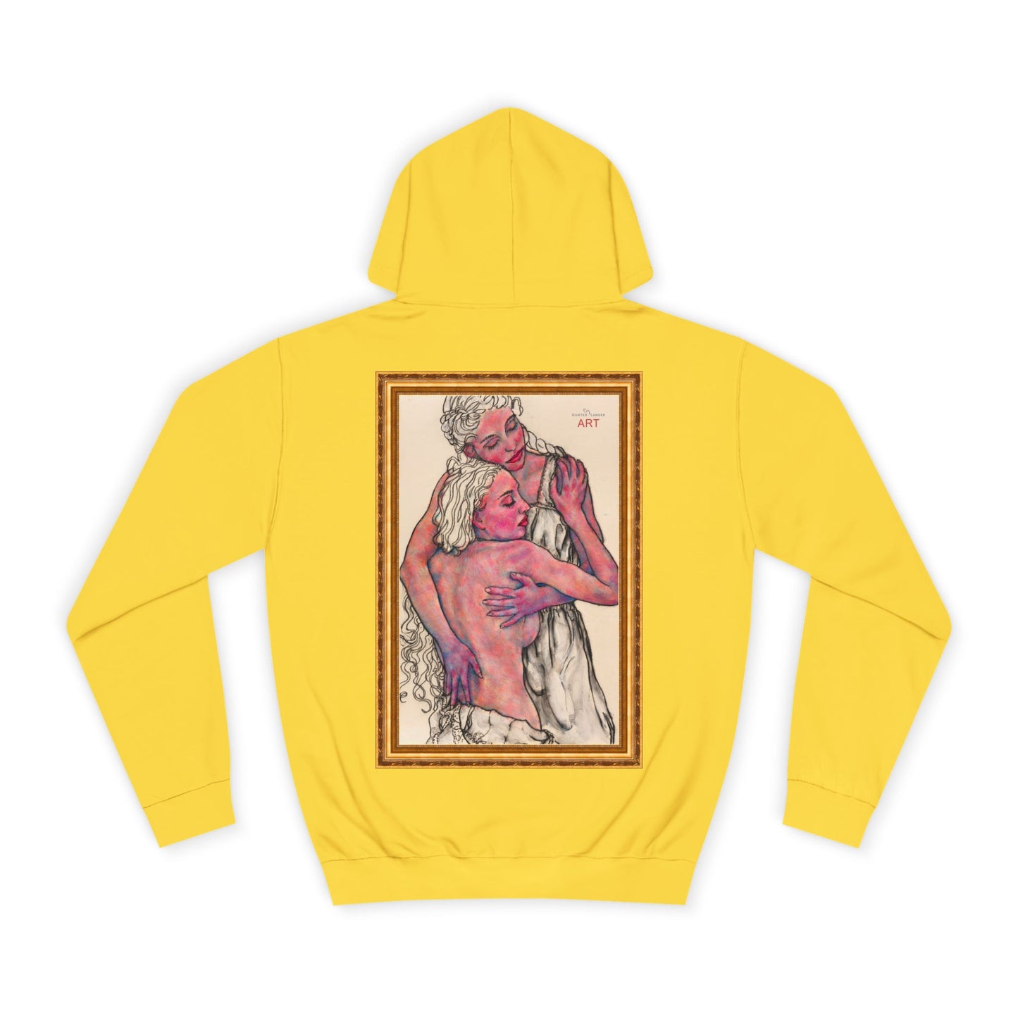 Unisex College Hoodie -  Motiv: Rückseite Zuflucht gerahmt