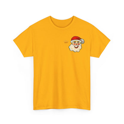 Unisex Heavy Cotton Tee - Motiv: Weihnachtsmann, H 13 cm