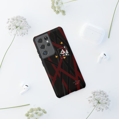 Tough Cases - Google Pixel - Samsung Galaxy - Motiv:  "Miau" klein H 8 cm, Sternenhimmel, Mikado3