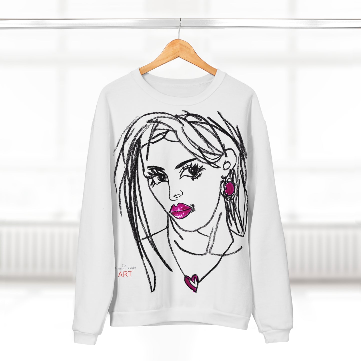 Unisex Crew Neck Sweatshirt (EU) - Motiv Front Raja, H 49 cm