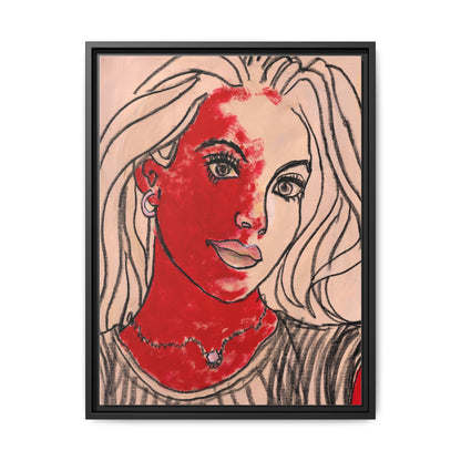 Matte Canvas, Framed (Multi-color) - Motiv: Christina, H 45,72 bis 76,20 cm