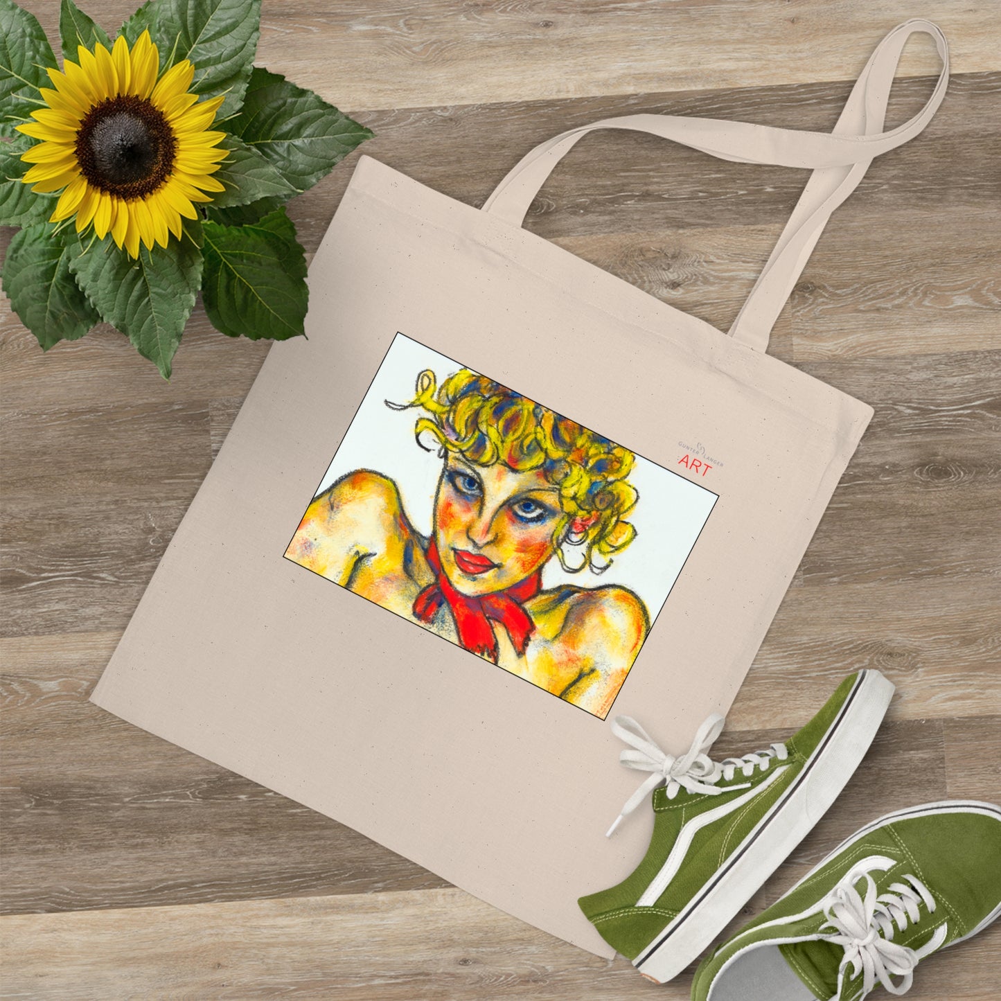 Tote Bag - Motiv: Ina, einseitig bedruckt, H 18 cm