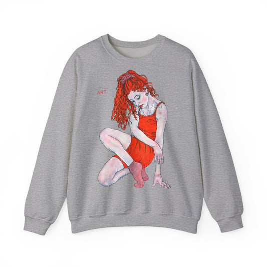 Unisex Heavy Blend™ Crewneck Sweatshirt - Motiv: Front Julia & Rückseite Julia