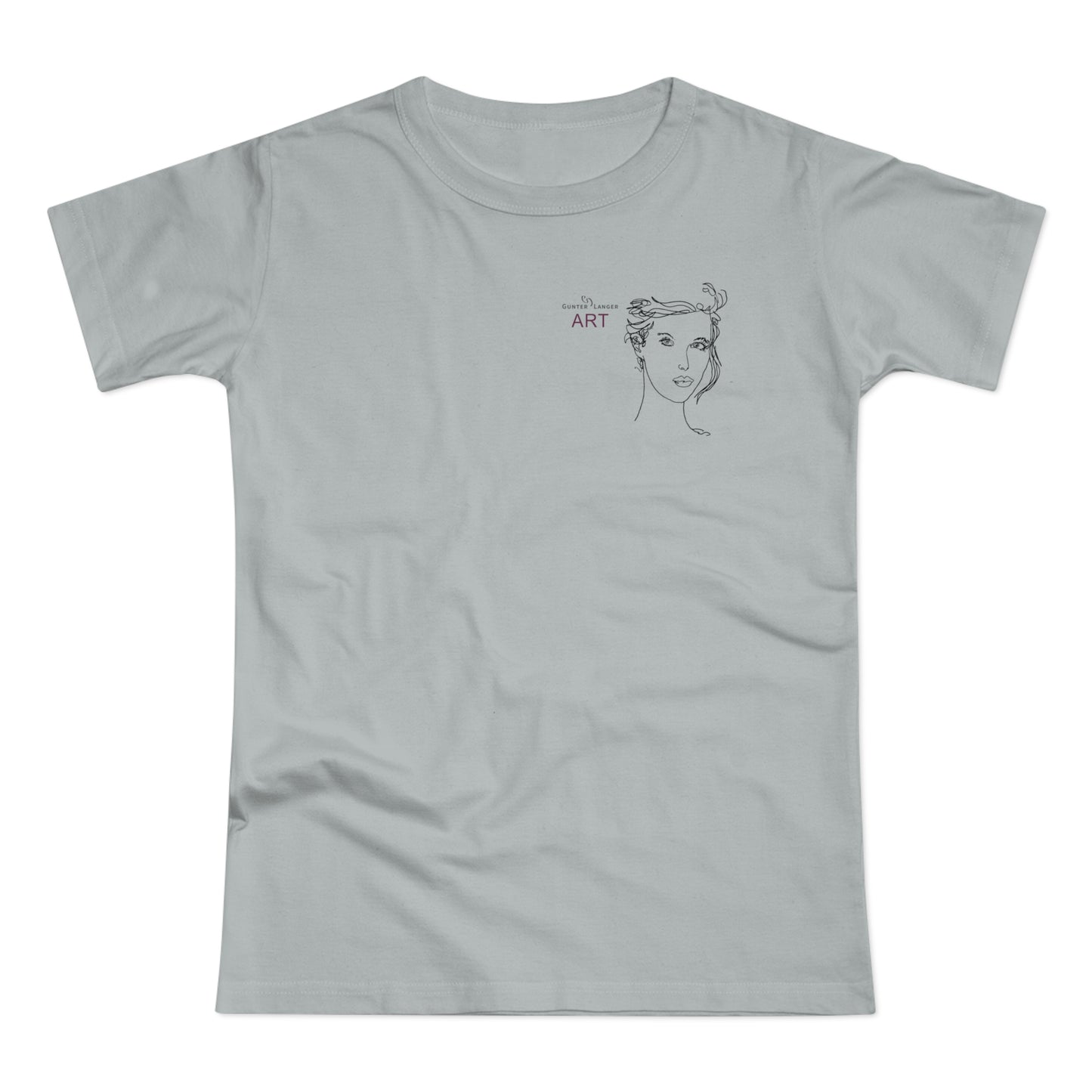Single Jersey Women's T-shirt - hell - Motiv: Helena, H 11,5 cm