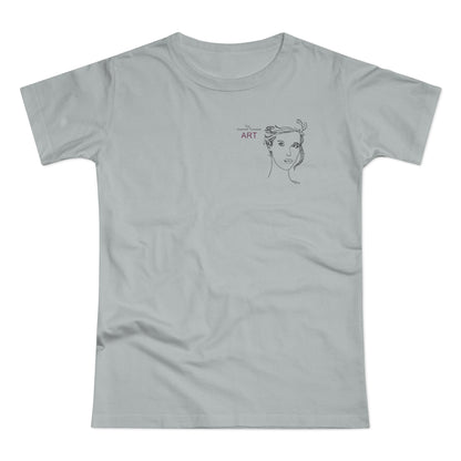 Single Jersey Women's T-shirt - hell - Motiv: Helena, H 11,5 cm
