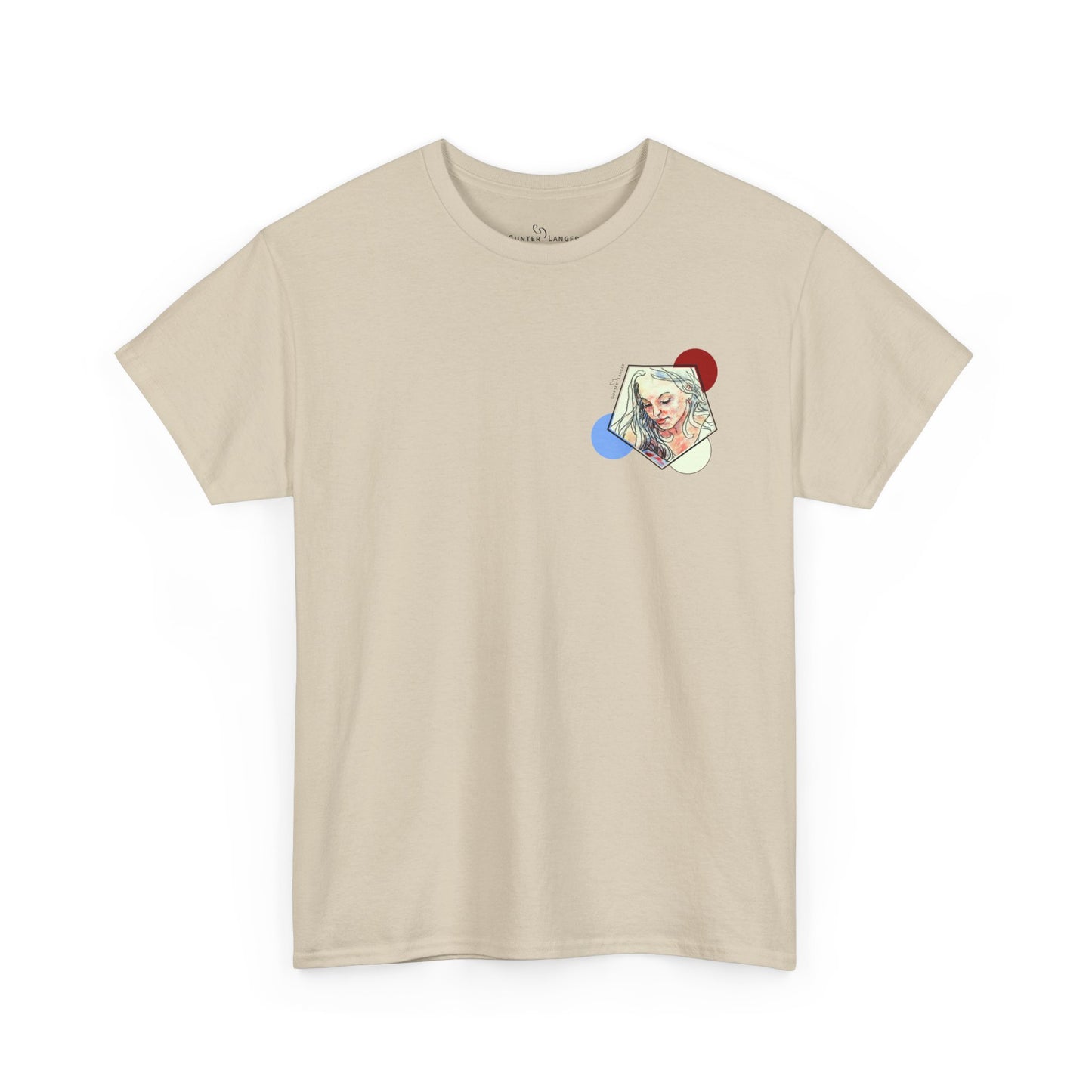 Unisex Heavy Cotton Tee - Motiv: Front Clivia, Neck Label