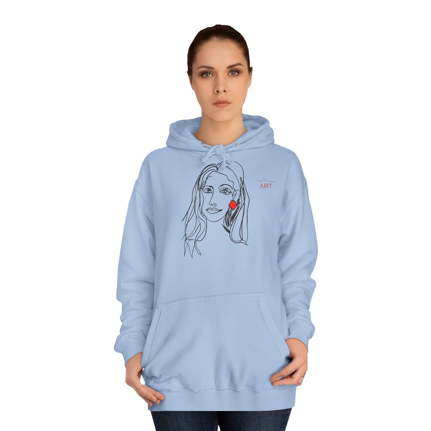 Unisex College Hoodie - Motiv: Front Dagmar & Rückseite Dagmar