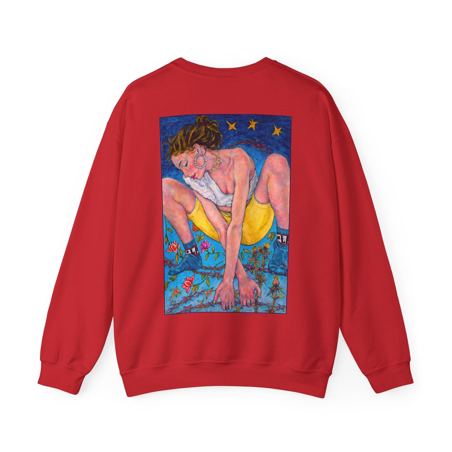 Unisex Heavy Blend™ Crewneck Sweatshirt - Motiv: Front Alva (Ausschnitt) &  Rückseite Alva