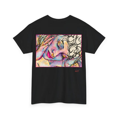 Unisex Heavy Cotton Tee - Motiv:  Motiv: Front Mara, H 9 cm & Rückseite Mara, H 27 cm