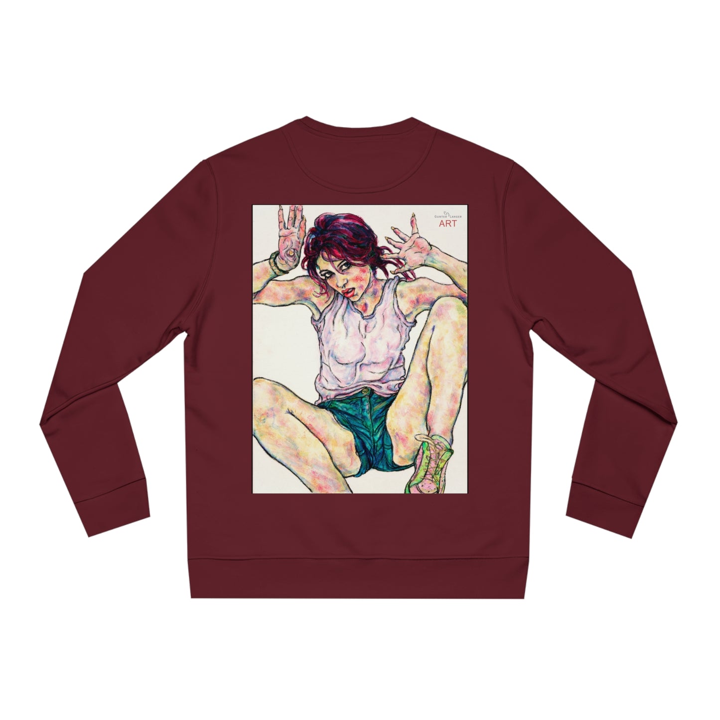 Unisex Changer Sweatshirt - Motiv: Front Nike, H12 cm (klein) & Rückseite Nike, H 43 cm