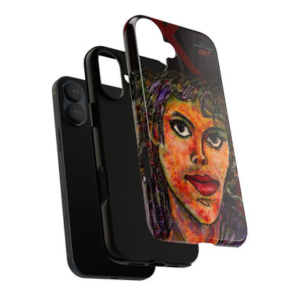 Tough Cases - iPhone - Motiv: MJ, Schwarz