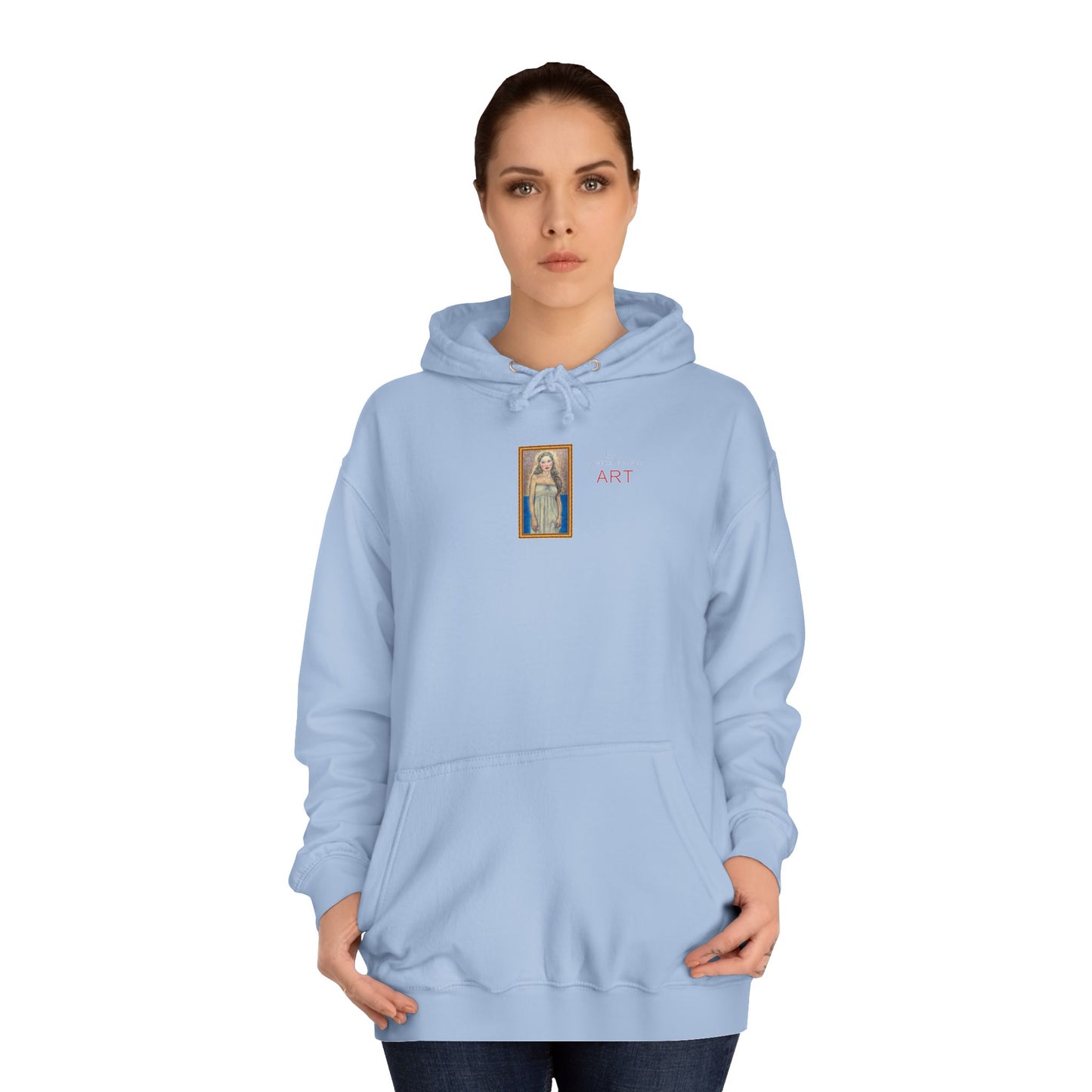 Unisex College Hoodie - Motiv: Front Marie (Ausschnitt) & Rückseite Marie