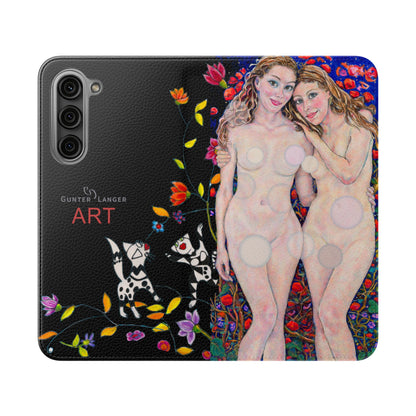 Flip Cases - Motiv: Waldnymphen, Schwarz, Seifenblasen