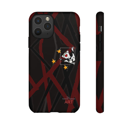 Tough Cases - iPhone - Motiv:  "Miau" klein H 8 cm, Sternenhimmel, Mikado3