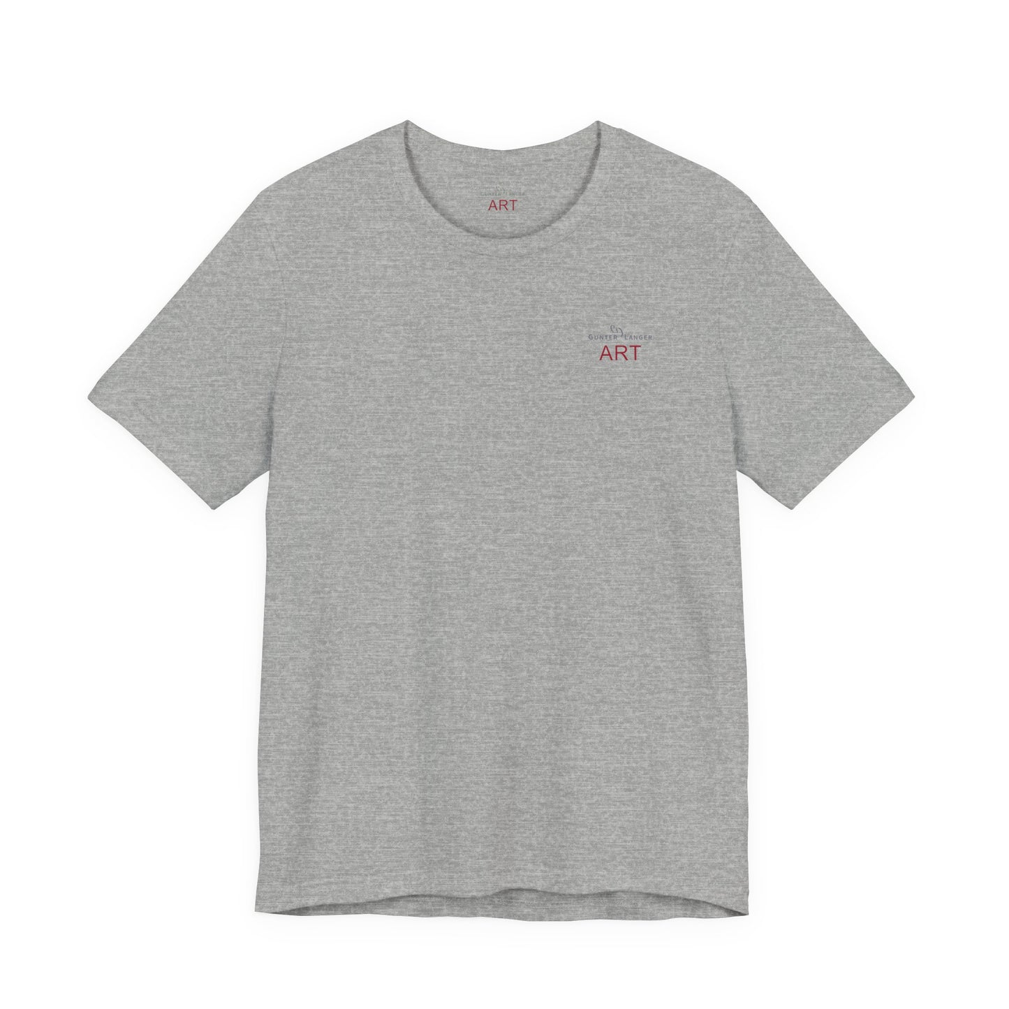Unisex Jersey Short Sleeve Tee - Motiv: Front Logo & Rückseite Giselle H 48,42 cm, N-Label