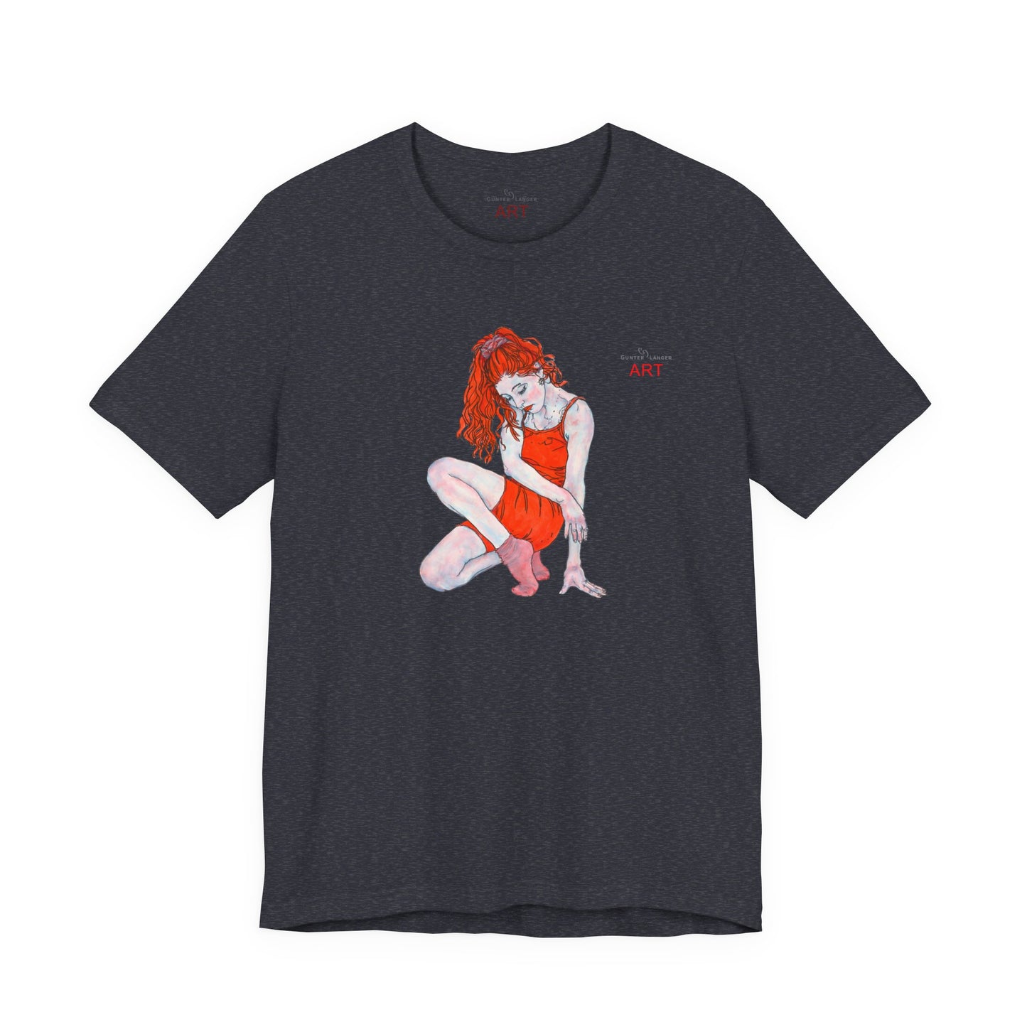 Unisex Jersey Short Sleeve Tee - Motiv: Front Julia, H 25 cm