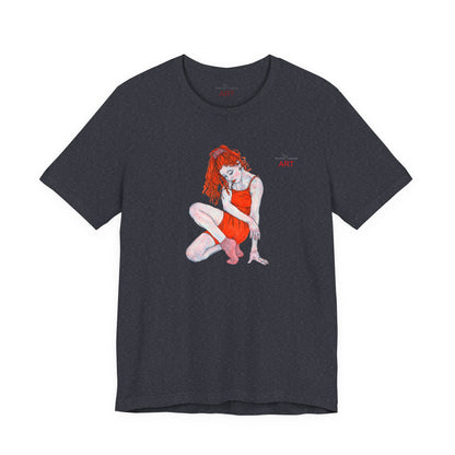 Unisex Jersey Short Sleeve Tee - Motiv: Front Julia, H 25 cm