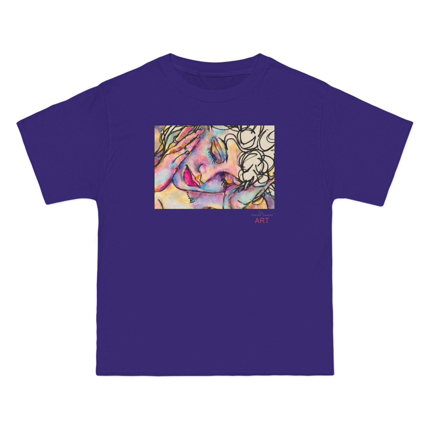 Beefy-T®  Short-Sleeve T-Shirt - Motiv: Front Mara, H 20 cm & Rückseite Mara, H 26 cm