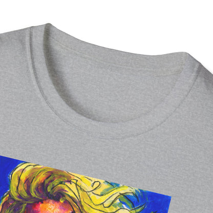 Unisex Softstyle T-Shirt - Motiv: Front Mascha,  H 33cm Korr2 sw