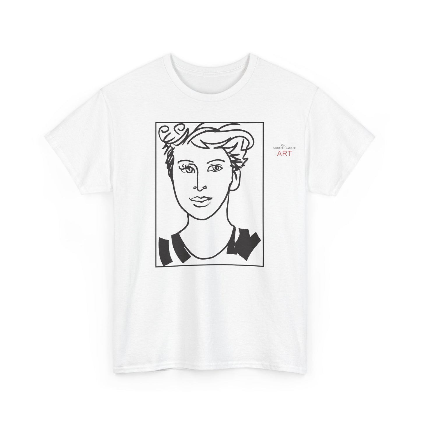 Unisex Heavy Cotton Tee  - Motiv: Front Lars, Kasten, H 33 cm