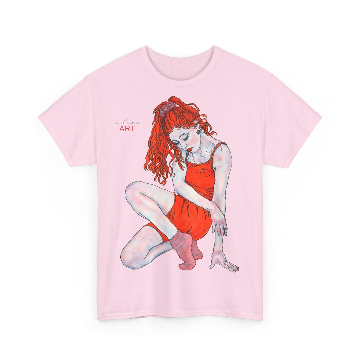 Unisex Heavy Cotton Tee - Motiv: Front Julia,  H 47 cm