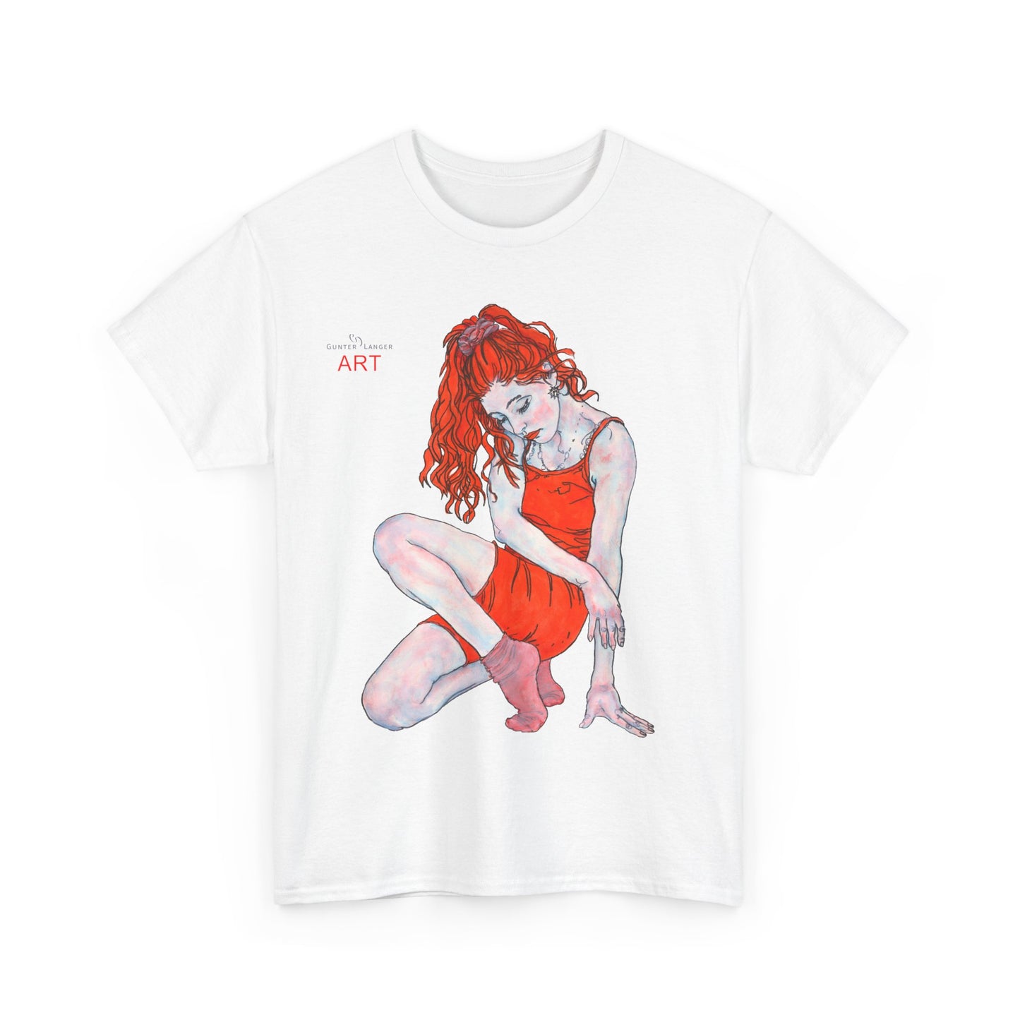 Unisex Heavy Cotton Tee - Motiv: Front Julia, H 41 cm