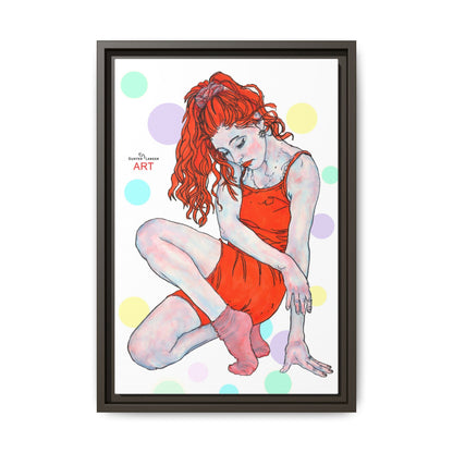 Matte Canvas, Framed (Multi-color) - Motiv:  Julia, Farbkreise, Format klein H 30,5 bis 76,2 cm
