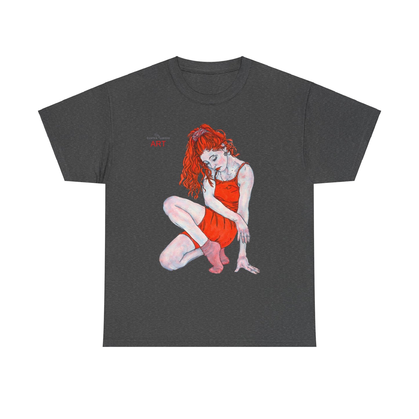 Unisex Heavy Cotton Tee - Motiv: Front Julia, H 41 cm