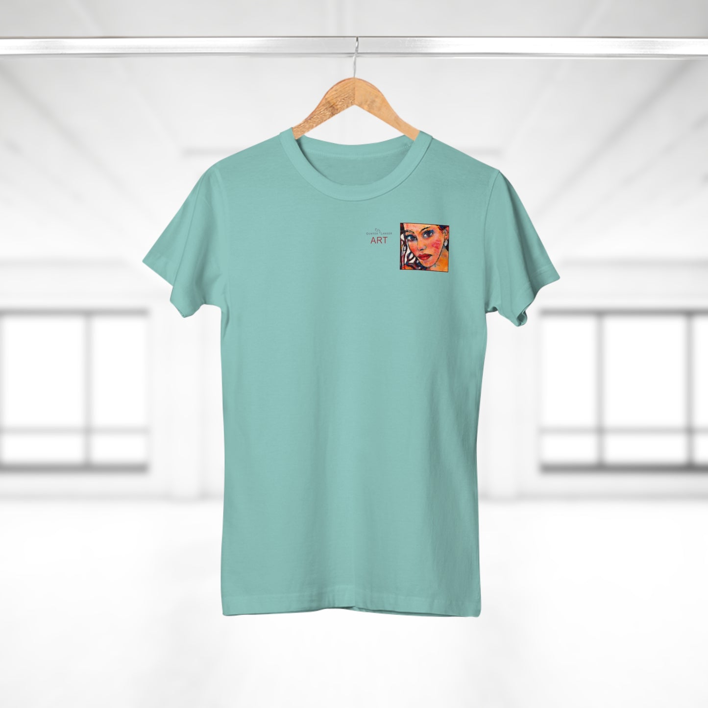 Single Jersey Women's T-shirt - Motiv: Lea, H 7 cm