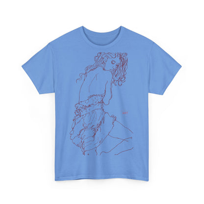 Unisex Heavy Cotton Tee - Motiv: Front Giselle violett-braun