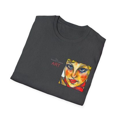 Unisex Softstyle T-Shirt - Motiv: Front Ina (Ausschnitt H 13,5 cm) & Ina, Rückseite (groß H 27 cm)
