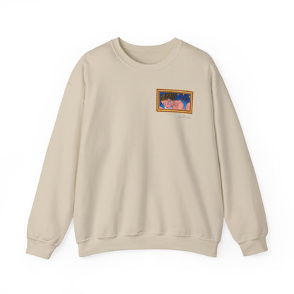 Unisex Heavy Blend™ Crewneck Sweatshirt - Motiv: Front Alva (Ausschnitt) &  Rückseite Alva