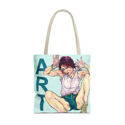 Tote Bag (AOP) - Motiv: Siegesgöttin, Flieder