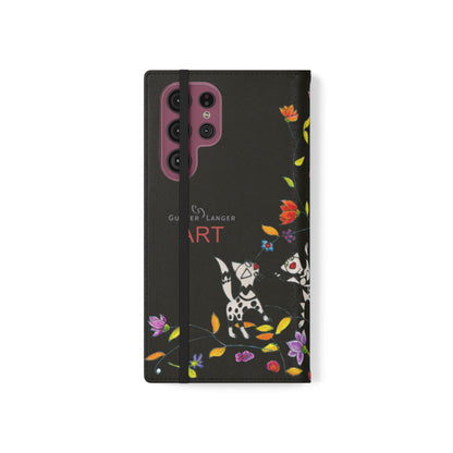 Flip Cases - Motiv: Waldnymphen, Schwarz, Seifenblasen