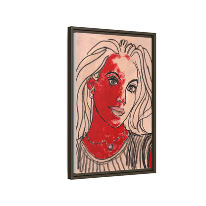 Matte Canvas, Framed (Multi-color) - Motiv: Christina, H 45,72 bis 76,20 cm