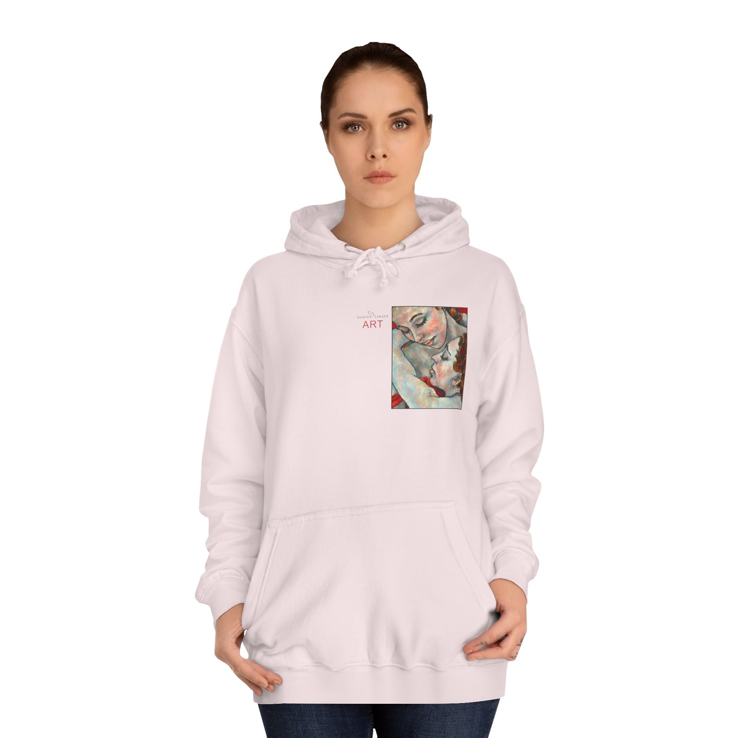 Unisex College Hoodie - Motiv: Front Nähe & Rückseite Nähe (gerahmt)