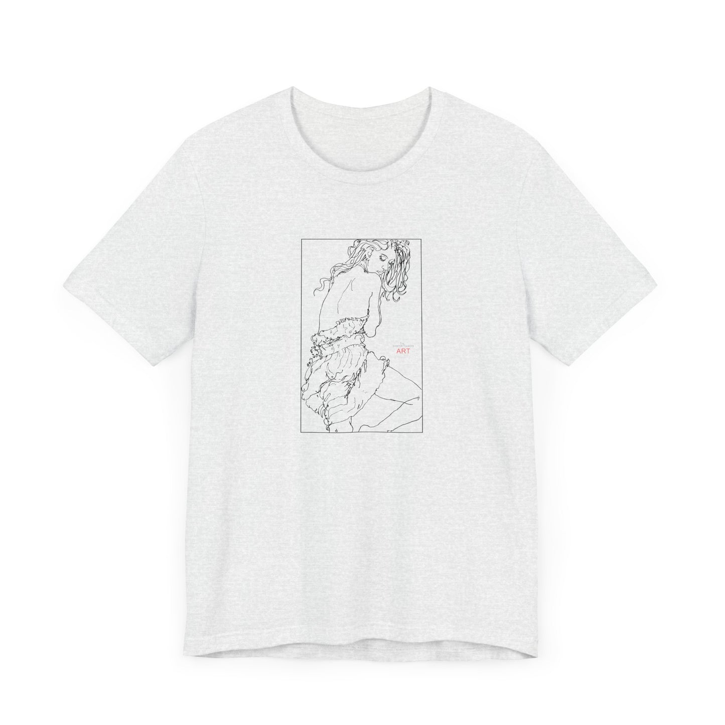 Unisex Jersey Short Sleeve Tee - Motiv: Front Giselle, im Kasten H 25 cm