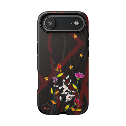 Tough Cases - iPhone - Motiv: Katze schwebt und Ranken, H 7,73 cm, Mikado3