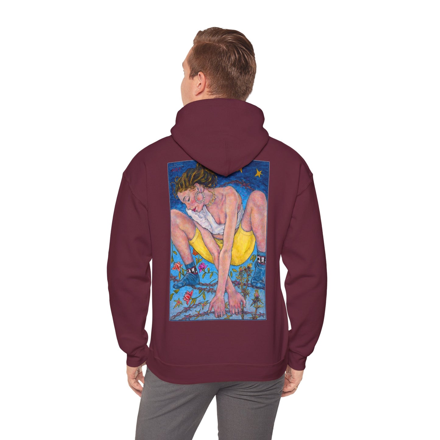 Unisex Heavy Blend™ Hooded Sweatshirt - Motiv: Rückseite "Alva", H43 cm