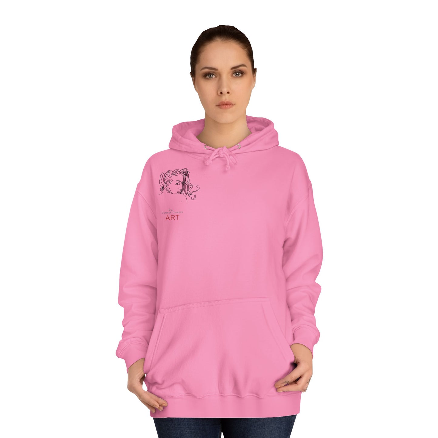 Unisex College Hoodie - Motiv Front Emilia (klein) & Rückseite Emilia