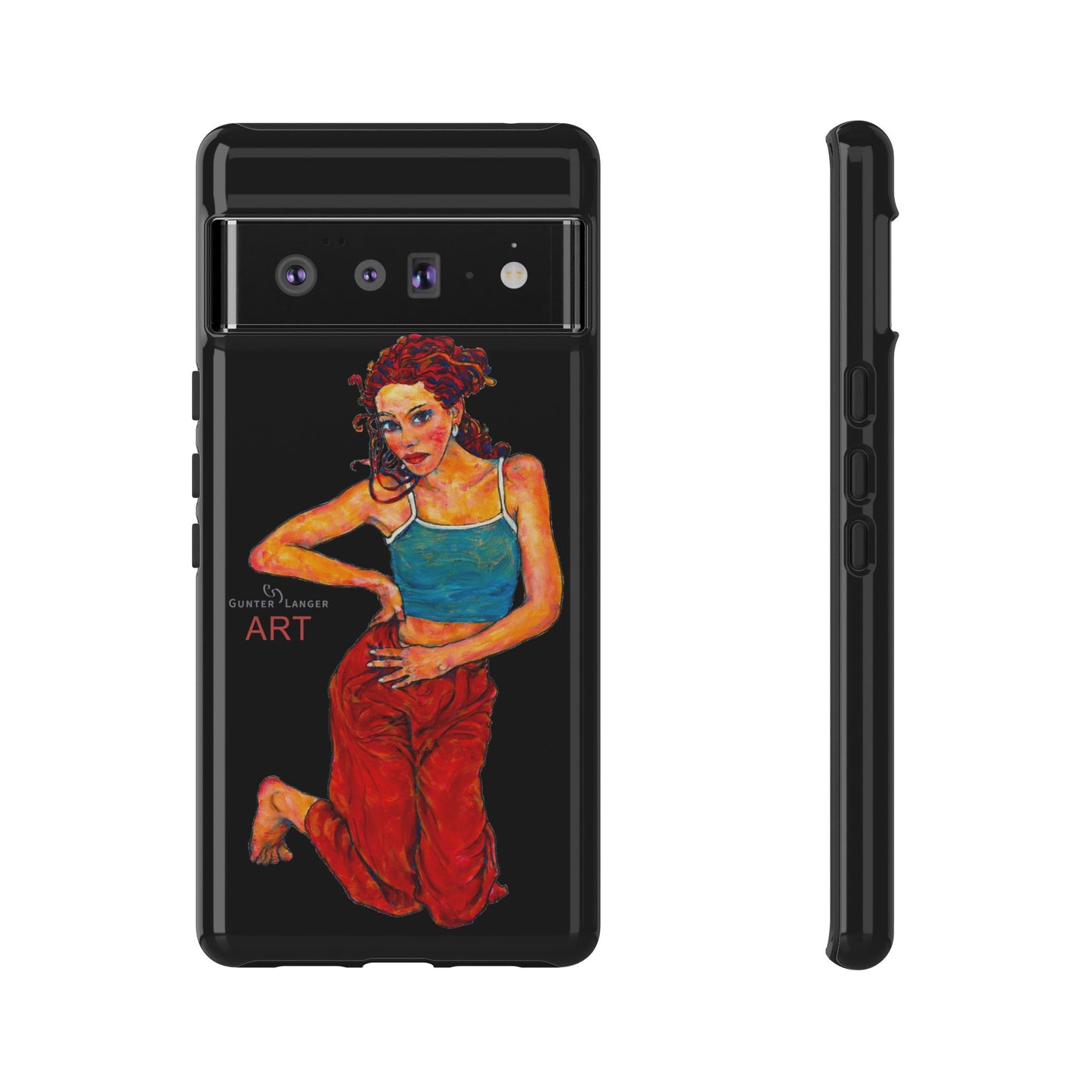 Tough Cases - Google Pixel - Samsung Galaxy - Motiv: Lea, Schwarz