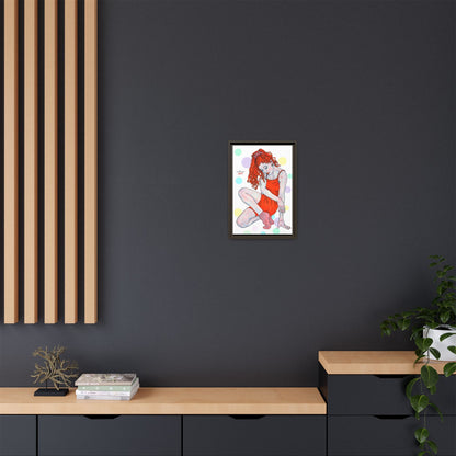 Matte Canvas, Framed (Multi-color) - Motiv:  Julia, Farbkreise, Format klein H 30,5 bis 76,2 cm
