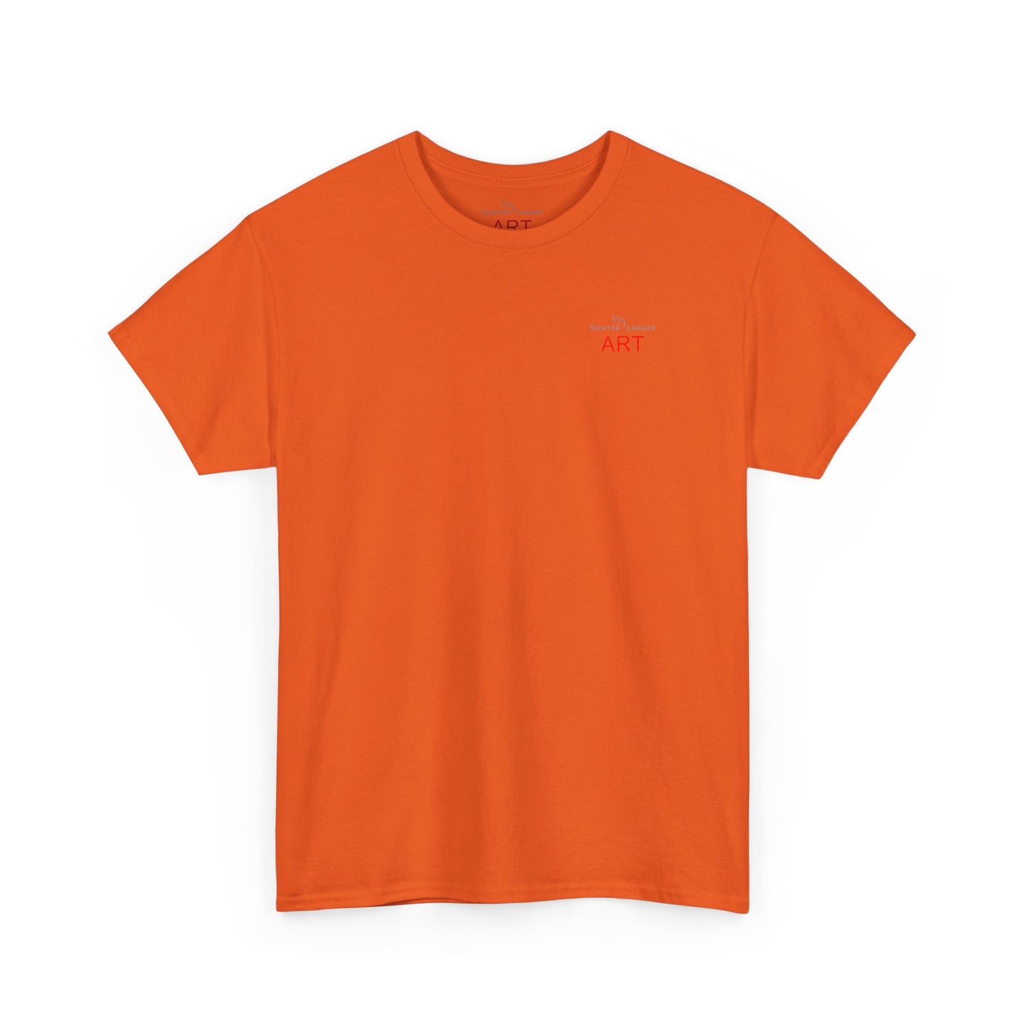 Unisex Heavy Cotton Tee - Motiv: Front Logo & Rückseite Lina, Neck Label